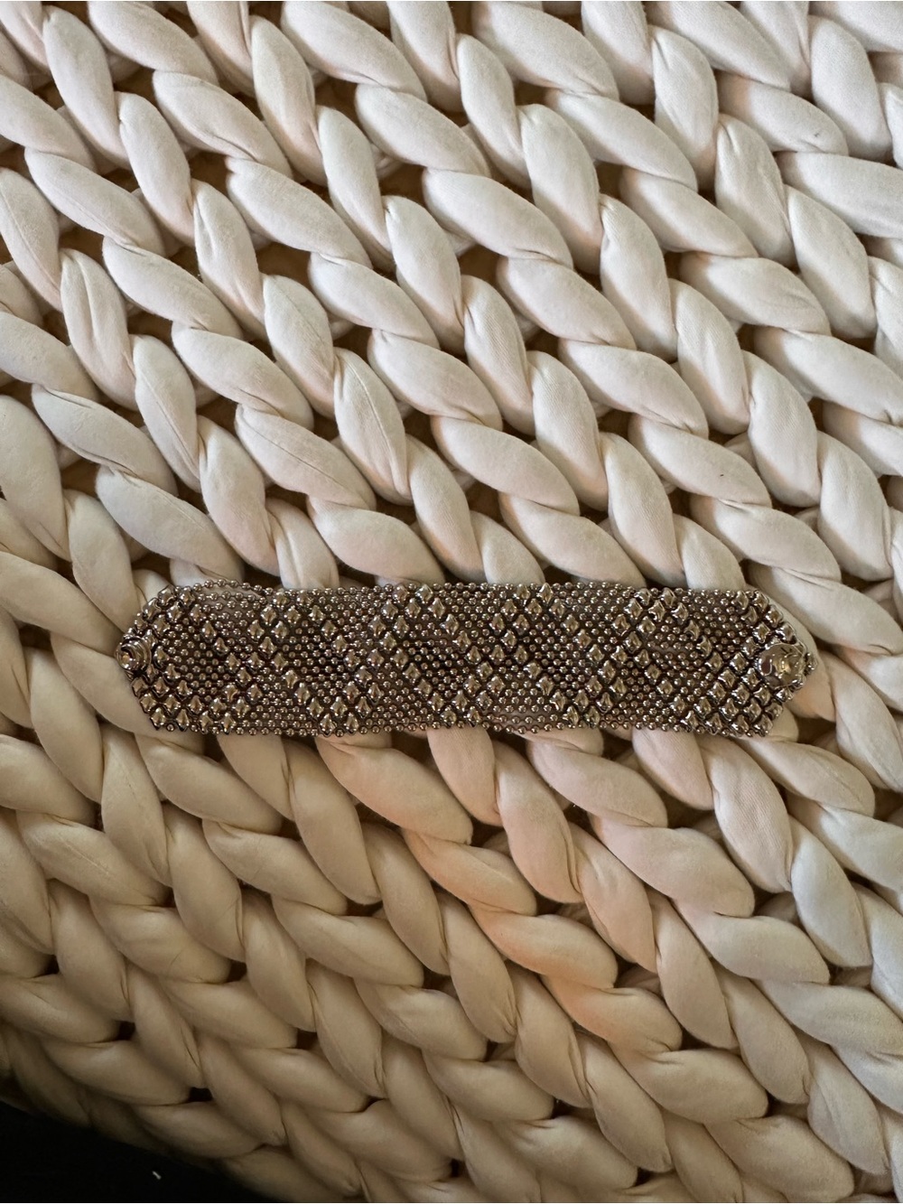 Sergio Guitierrez Silver Liquid Metal Statement Bracelet